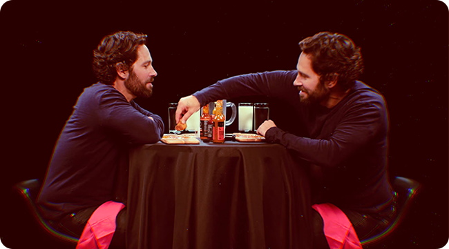 Paul Rudd Interviews Himself on Hot Ones